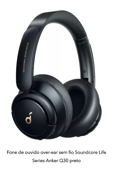 Imagem de fone d ouvido Anker Soundcore Life Q30 COM ANC
